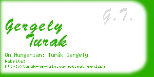 gergely turak business card